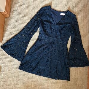 KEEPSAKE the Label Midnight Blue Lace Dress